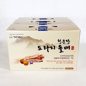 청운당농산 돌 배도라지즙 3박스 도라지배즙, 90개, 100ml