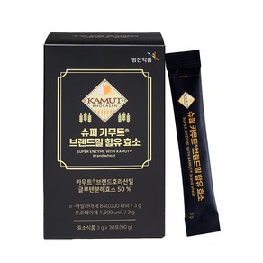 영진약품 슈퍼 카무트 브랜드밀 함유 효소-역가수치 84만, 30포, 90g, 1개