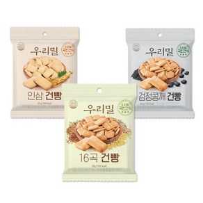 우리밀 건빵 25g x 30개입 (16곡+인삼+검정콩깨 혼합), 1개