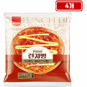 삼립 1900 런치빵 토마토피자 브레드 110g, 4개