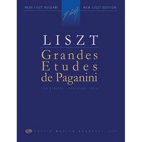 Liszt - Gandes Etudes de Paganini 리스트 - 파가니니 대연습곡 1-6번 (부다페스트 판) [50511687] Editio Musica Budapest