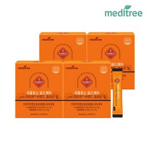 메디트리 카무트 곡물 효소 골드 케어 4박스, 90g, 4개