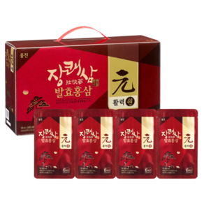 웅진 발효 홍삼 100ml x24팩+파우치, 24개