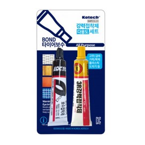 국산 1+1 코텍 타이어 본드 접착제 일반용 고무용 30ml