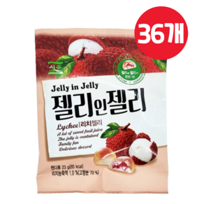 서주 젤리인젤리 리치 젤리 23g, 36개