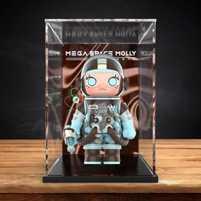 팝마트 MEGASPACE MOLLY 400% 피규어 아크릴 디스플레이 케이스 장식장, 1개