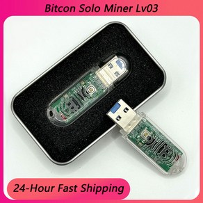 Lucky mine cypto mining she-256 asic ship mini USB 74KH/S Bitcoin 1W 디스플레이 lv03, 1개