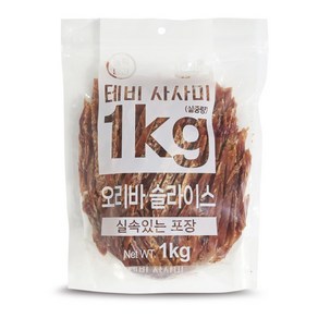 테비 치킨 사사미 1kg, 오리바슬라이스, 1개