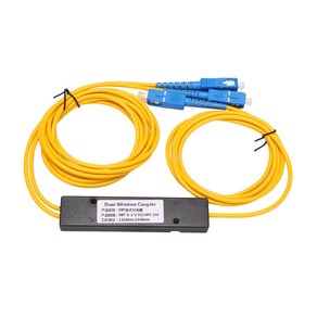 Ftth SC 1X2 Plc 싱글모드 광섬유 분배기 광 커플러, 파란색과 노란색, 1개