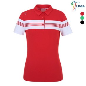 LPGA 여성 선염STRIPE 포인트 제에리 티셔츠 L192TS524P