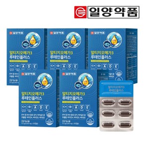 [일양약품] 알티지오메가3 루테인플러스 1 050mg x 30캡슐 5개월분, 30정, 5개