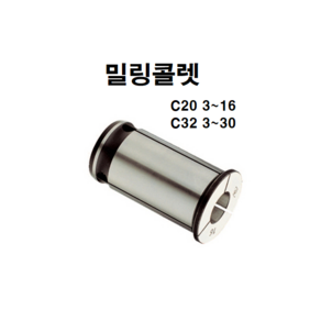 밀링 콜렛 진영 C20 C32 밀링콜렛 콜릿, C20-17, 1개