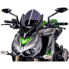 Puig 푸치 오토바이 용 스크린 카울 다크 스모크 NEW GENERATION LONG Kawasaki Z1000 1415 7514F, LONG Kawasaki Z1000 (14-15), 1개