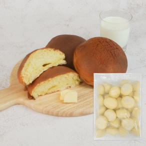 [엣홈045] 버터번 모카빵 냉동생지, 버터번 100g 20개입, 100g, 20개
