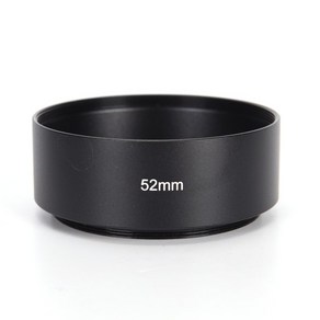 호환 렌즈후드 52mm 금속 카메라 렌즈 후드 캐논 니콘 F1.8 도구 액세서리, 없음, 한개옵션0, 1개