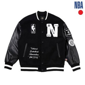 공용 NBA 이니셜 로고 바시티 점퍼 N224JP901Z 마감임박!!!