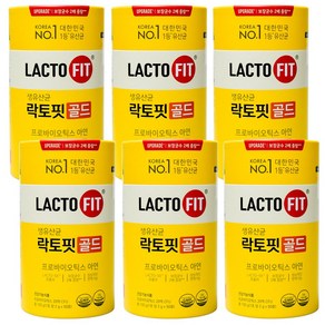 종근당건강 생유산균 락토핏골드 LACTO-5X 포뮬러, 100g, 6개