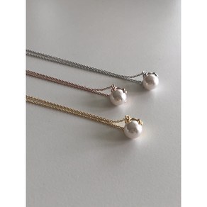 진주 실버925 은목걸이 chey necklace