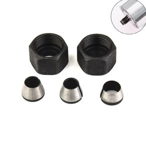 6mm 6.35mm 8mm 콜렛 척 어댑터 조각 트리밍 기계 선반 트리머 전기 라우터 비트 콜릿 5 피스, [01] 5PCS, 5개, 1) 5PCS