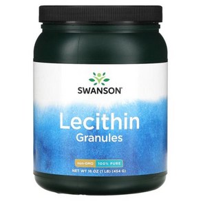 스완슨 대두 레시틴 과립 가루 454g(1lb), 454g, 1개