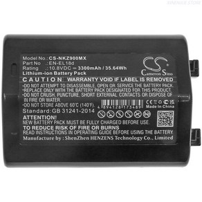 카메라 호환 배터리 니콘 D6Z9 용 ENEL18d 108V 2600mAh 3300mAh, 2.3300mAh Battey