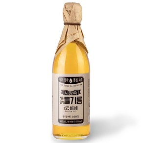 시장쏙 저온압착 들기름, 300ml, 1개