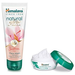 Himalaya Natual Glow Kesa Face wash 100ML & Himalaya Nouishing Skin Ceam 100ml, 1개, 200ml