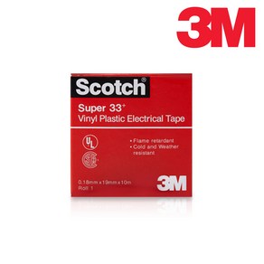 3M 33 전기절연용 비닐테이프 19mm x 10M, 1개