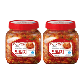 종가 아삭아삭맛있게 썰어담은 맛김치 1.2kg x 2개