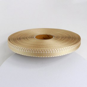 [리밴드] 골지스티치리본 골백 선물포장 리본끈 10mm 45m, D25. 베이지