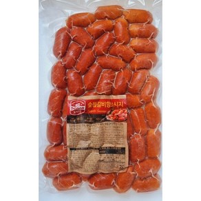 [대영] 도나우 빌 칼집난 숯불갈비향 소시지 (20g*50ea) 1000g, 1개, 1kg