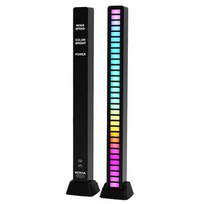 1+1 ROGBID 40LED 스틱바 RGB 이퀄라이저 사운드 댄싱 무드등 뮤직라이트 5V USB연결