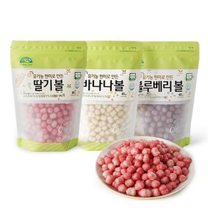 오가닉스토리 [오가닉스토리] 유기농 현미로 만든 한입 쏙 볼 3종, 1개, 65g