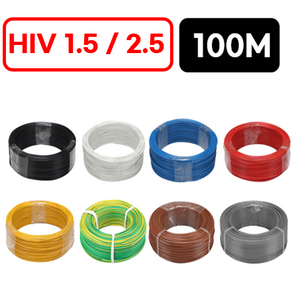 국산 HIV 전선 1.5SQ 2.5SQ 100M 300M 1등급 전기선 KS인증, HIV 2.5SQ(100M), 녹황색, 1개