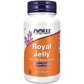 Now Foods Royal Jelly 나우푸드 로얄제리 로얄젤리 로열제리 로열젤리 300mg 100소프트젤, 1개, 100정