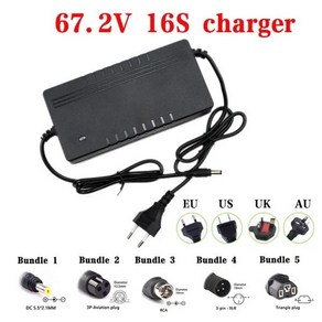 스마트 고속 충전 리튬 이온 배터리팩 48V 52V 60V 72V 2A 3A 5A 13S 14S 16S 20S 54.6V 58.8V 67.2V 84V, 1개