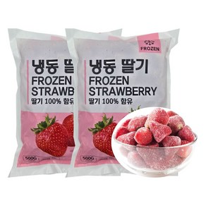 냉동딸기 500g x 2봉, 2개