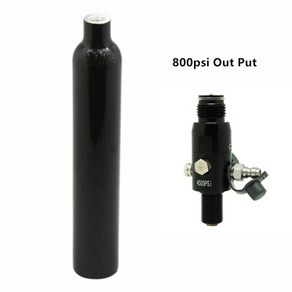 0.38l 4500psi30mpa 페인트 볼 pcp hpa 탱크 380cc 병 co2 소다 스트림 실린더 레귤레이터 밸브 스레드는 58 -18unf, 출력1800psi, 1개