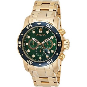 Invicta 인빅타 0075 남성 손목시계 Mens Po Dive Chonogaph 18k Gold-Plated Watch