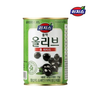 리치스 홀 피티드 블랙올리브 캔 405g, 12개