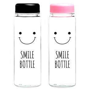 BPA Fee PET 미니무지보틀350ml 500ml 물병 물통 기념품 답례품 졸업 입학 체육대회 운동회 개업 집들이 선물, 스마일보틀500ml, 1개