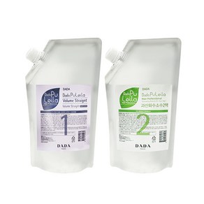 [DADA] 다다 퓨레이라 볼륨 스트레이트(소프트-손상모발용) 1제500ml+2제500ml(액상타입), 1개, 500ml