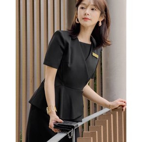 라린느 마티니 반팔 자켓 호텔 데스크 오피스 유니폼 성형외과 피부과 에스테틱 상담실장 여성 스커트 바지 팬츠 단품