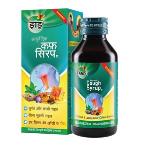 Zandu Ayuvedic Cough Syup 100 ml Syup, 1개, 100ml