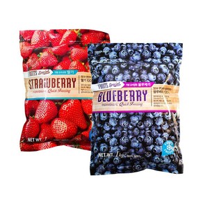 팜앤푸드 냉동 딸기+블루베리, 1세트, 2kg