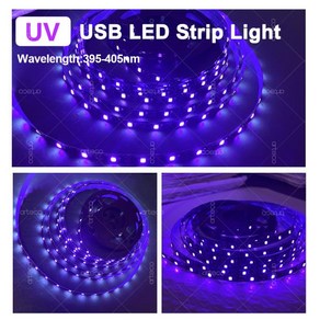 USB UV LED 스트립 라이트 어두운 Led 블랙 385-400nm 할로윈 형광 파티 네온 포스터에 대 한 자외선 램프, 04 0.5m