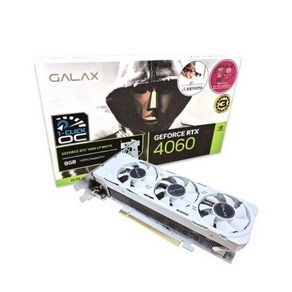 갤럭시 GALAX 지포스 RTX 4060 WHITE OC D6 8GB LP 그래픽카드