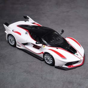 브라고 1/24 페라리 Fxx K 레이싱카 화이트 자동차 프라모델 다이캐스트