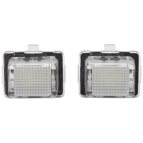 자동차 18 Smd Led 번호판 라이트 라이센스 플레이트 라이트 Medes Mecedes W204 W221 W212 W216, 화이트&블랙, 1개