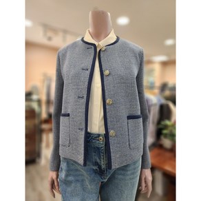 BCBG [올앤선드리] 디아나 잔 체크JK _ A4S1J115 55 [NAVY]